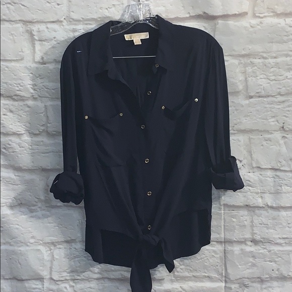 MICHAEL Michael Kors tie blouse - Picture 1 of 6